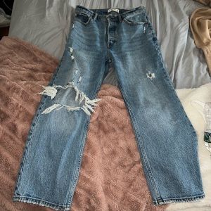 Abercrombie and Fitch dad high rise jeans